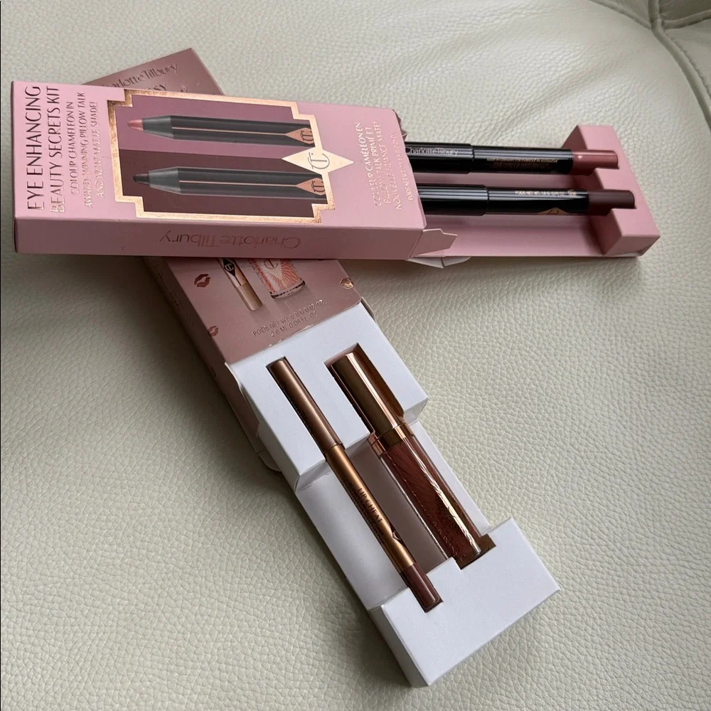 Charlotte Tilbury Eye Enhancing Kit And Nude‎ Pink Glossy Bundle
